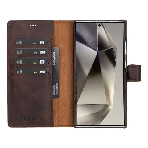 Florence RFID Blocking Leather Wallet Case for Samsung Galaxy S24 Ultra