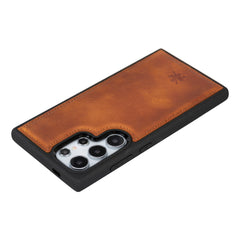 Funda de cuero Lucca Snap On para Samsung Galaxy S24 Ultra