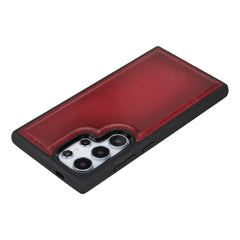 Funda de cuero Lucca Snap On para Samsung Galaxy S24 Ultra