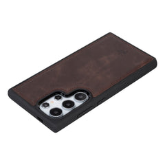 Funda de cuero Lucca Snap On para Samsung Galaxy S24 Ultra