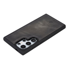 Funda de cuero Lucca Snap On para Samsung Galaxy S24 Ultra