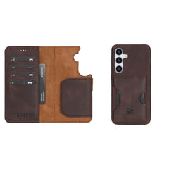 Funda tipo billetera de cuero con bloqueo RFID Florence para Samsung Galaxy S24