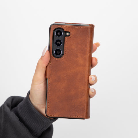 Funda tipo billetera de cuero Trieste para Samsung Galaxy Z Fold 5
