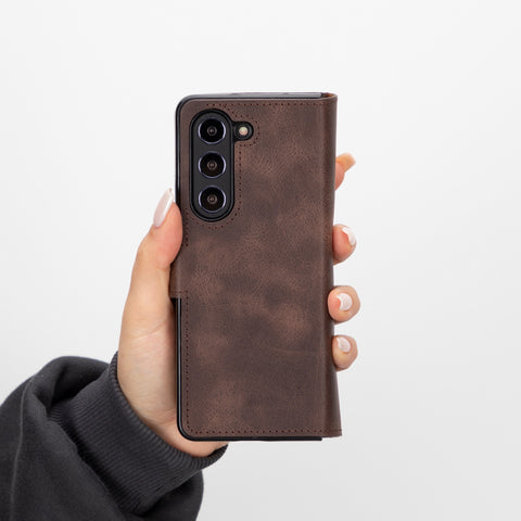 Funda tipo billetera de cuero Trieste para Samsung Galaxy Z Fold 5
