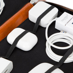 Travel Leather Cable Organizer
