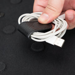 Travel Leather Cable Organizer