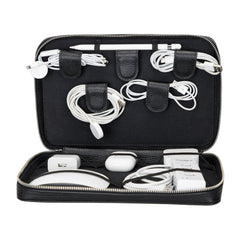Travel Leather Cable Organizer