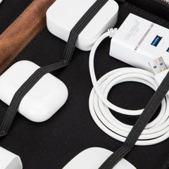 Travel Leather Cable Organizer