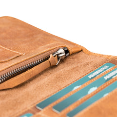 Cartera de viaje multifuncional de piel Modena