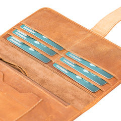 Cartera de viaje multifuncional de piel Modena