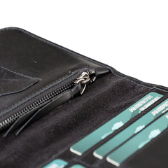 Cartera de viaje multifuncional de piel Modena