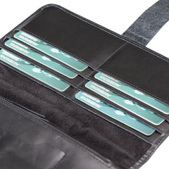 Cartera de viaje multifuncional de piel Modena