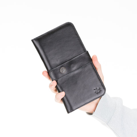 Cartera de viaje multifuncional de piel Modena
