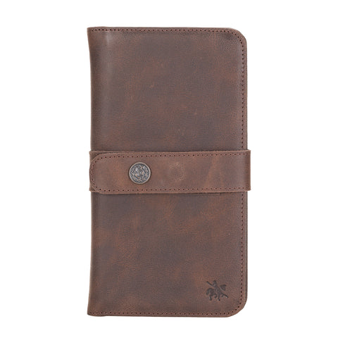 Cartera de viaje multifuncional de piel Modena