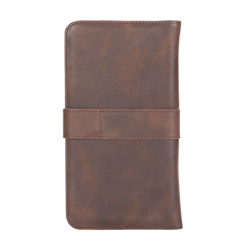 Cartera de viaje multifuncional de piel Modena