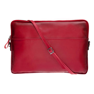 Leeds Leather Laptop / Tablet Sleeve - Red