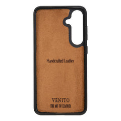 Funda tipo billetera de cuero Capri Snap On para Samsung Galaxy S24