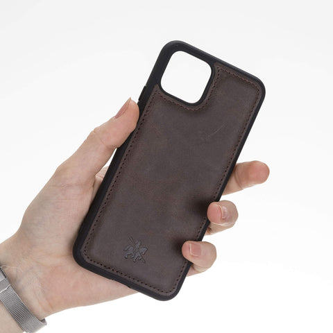Funda de cuero Lucca Snap On para Google Pixel 4
