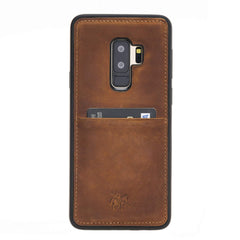 Funda tipo billetera de cuero Capri Snap On para Samsung Galaxy S9 Plus