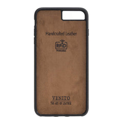 Funda tipo billetera de cuero Capri Snap On para iPhone 7 Plus