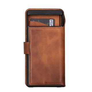 Ravenna RFID Blocking Detachable Leather Wallet Case for Google Pixel 6