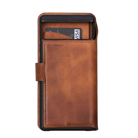 Ravenna RFID Blocking Detachable Leather Wallet Case for Google Pixel 6