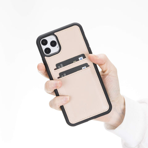 Funda tipo billetera de cuero Cosa Snap On para iPhone 11 Pro Max