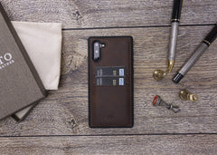 Funda tipo billetera de cuero Cosa Snap On para Samsung Galaxy Note 10