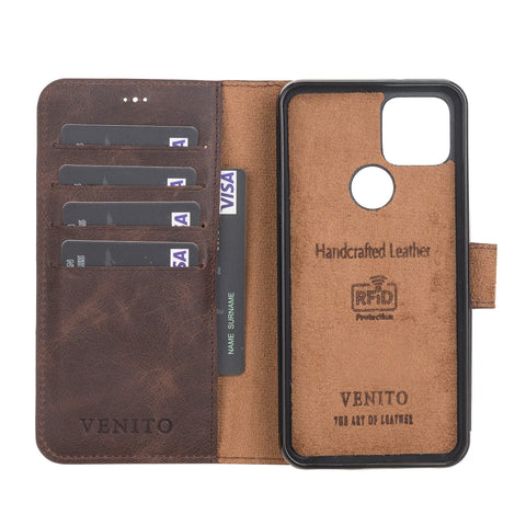 Florence RFID Blocking Leather Wallet Case for Google Pixel 5