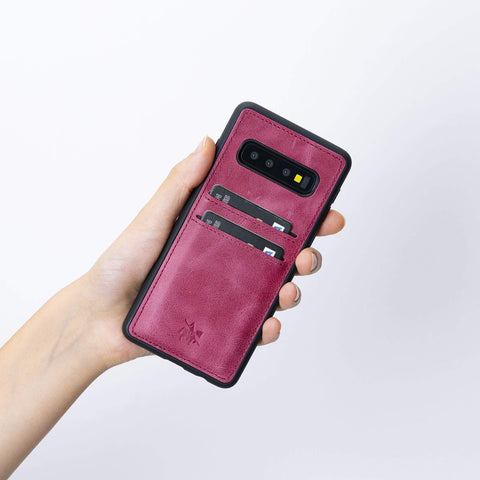 Cosa Snap On Leather Wallet Case for Samsung Galaxy S10