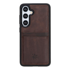 Funda tipo billetera de cuero Capri Snap On para Samsung Galaxy S24