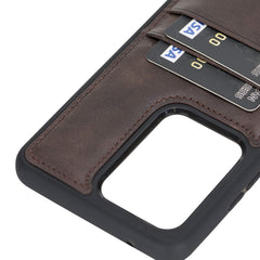 Funda tipo billetera de cuero Capri Snap On para Samsung Galaxy S20 Ultra