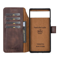Florence-flex RFID Blocking Leather Wallet Case for Google Pixel 6