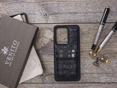 Funda tipo billetera de cuero Capri Snap On para Samsung Galaxy S20 Ultra