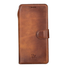 Estuche tipo billetera de cuero desmontable con bloqueo RFID Ravenna para Google Pixel 7 Pro en marrón antiguo