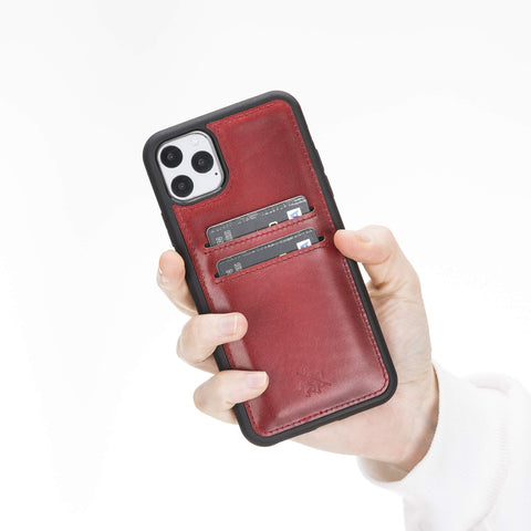Funda tipo billetera de cuero Cosa Snap On para iPhone 11 Pro Max