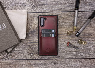 Funda tipo billetera de cuero Cosa Snap On para Samsung Galaxy Note 10