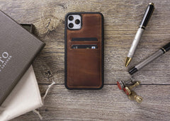 Cosa Snap On Leather Wallet Case for iPhone 11 Pro Max