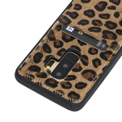 Funda tipo billetera de cuero Capri Snap On para Samsung Galaxy S9 Plus
