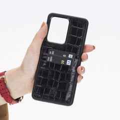 Funda tipo billetera de cuero Capri Snap On para Samsung Galaxy S20 Ultra