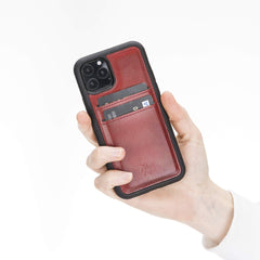Funda tipo billetera de cuero Cosa Snap On para iPhone 11 Pro
