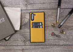 Funda tipo billetera de cuero Cosa Snap On para Samsung Galaxy Note 10