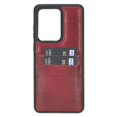 Funda tipo billetera de cuero Capri Snap On para Samsung Galaxy S20 Ultra