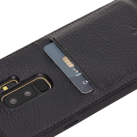 Cosa Snap On Leather Wallet Case for Samsung Galaxy S9 Plus