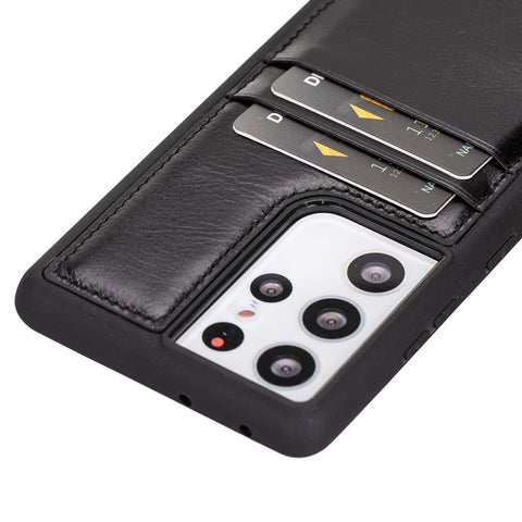 Capri Snap On Leather Wallet Case for Samsung Galaxy S21 Ultra
