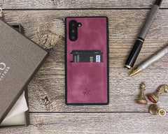 Funda tipo billetera de cuero Cosa Snap On para Samsung Galaxy Note 10