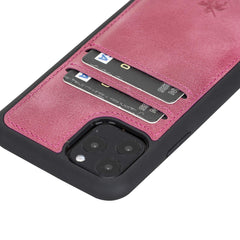 Funda tipo billetera de cuero Cosa Snap On para iPhone 11 Pro