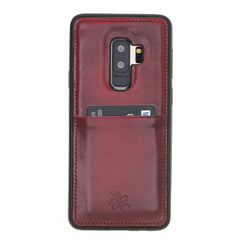 Funda tipo billetera de cuero Capri Snap On para Samsung Galaxy S9 Plus