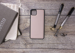 Funda de cuero Lucca Snap On para Google Pixel 4