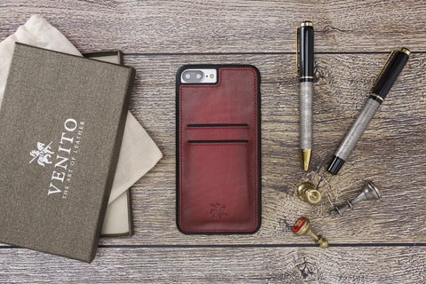 Funda tipo billetera de cuero Cosa Snap On para iPhone 7 Plus